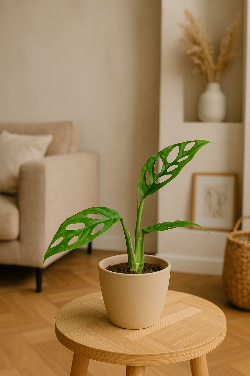 Monstera Obliqua Peru – gatenplant met geperforeerde bladeren – h15 cm
